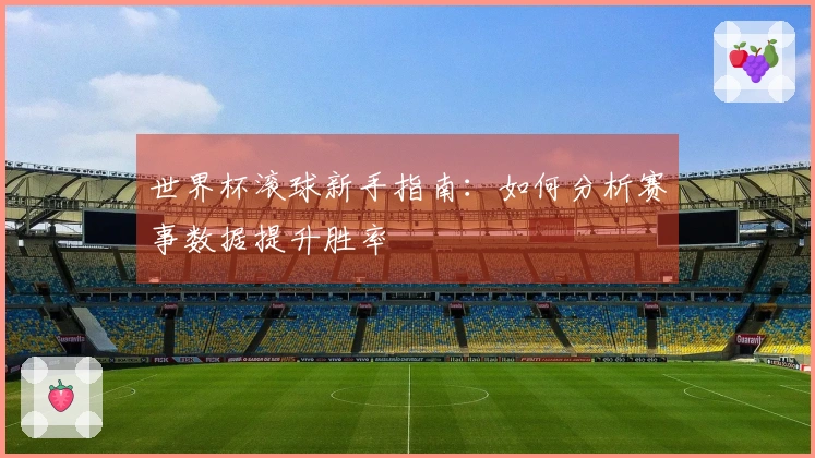 世界杯滚球新手指南：如何分析赛事数据提升胜率